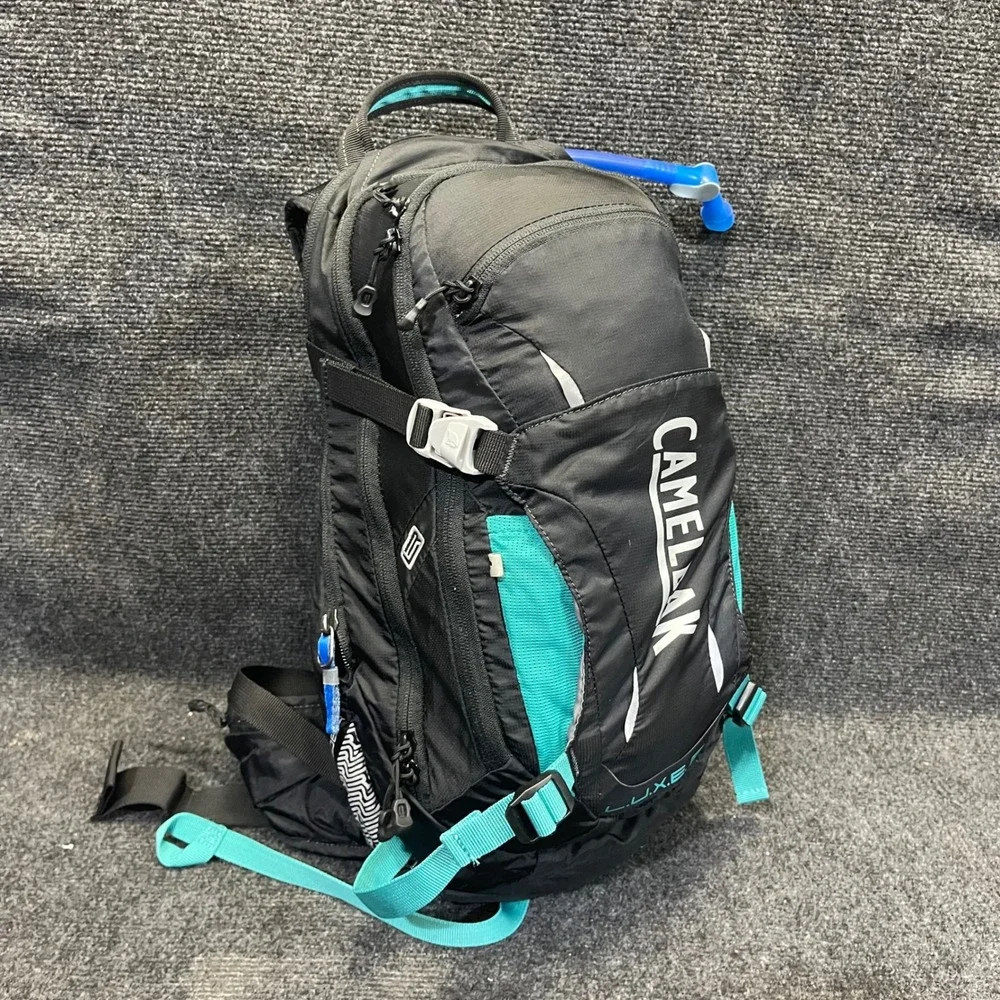 CamelBak L.U.X.E. LR 14 Women Black Teal 14L Hydration Backpack 3L 100oz Bladder